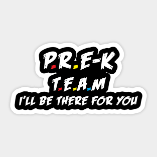 pre-k team Sticker